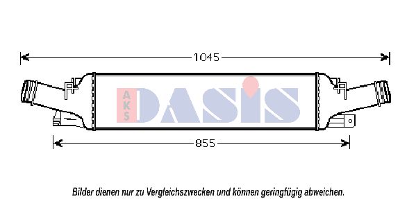 AKS DASIS tarpinis suslėgto oro aušintuvas, kompresorius 487025N